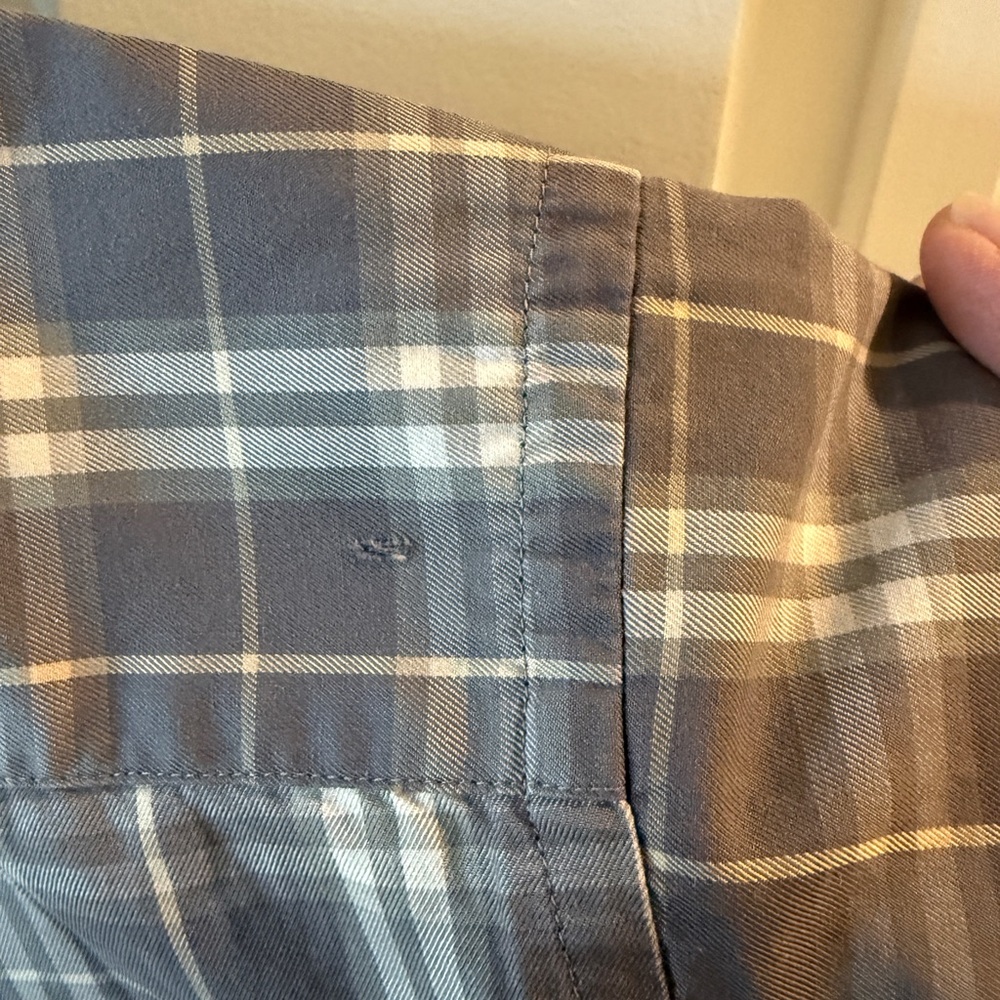 Burberry London Men's Plaid Button-Down Shirt 3XL - Picture 3 of 5